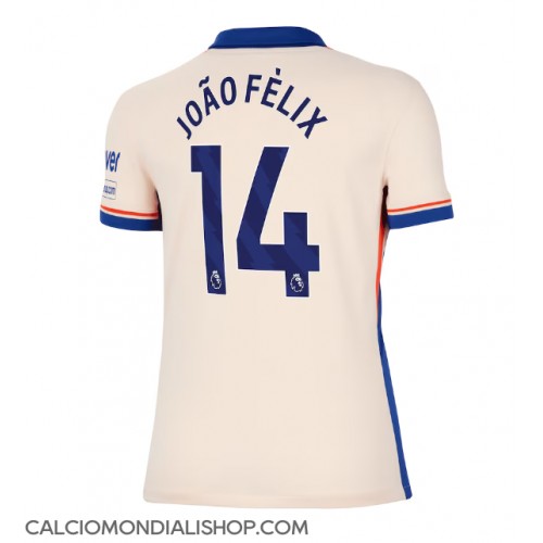 Maglie da calcio Chelsea Joao Felix #14 Seconda Maglia Femminile 2024-25 Manica Corta